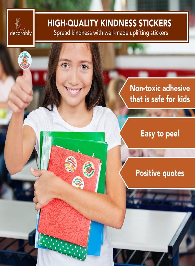 Decorably 1100 Kindness Stickers for Kids Bulk - 44 Sheets with 10 Colorful Designs for Classroom Activities, Positive Reinforcement, Arts & Crafts, Scrapbooking, Gift - Image 3